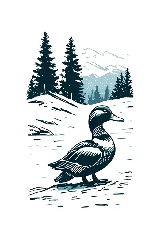 Snow Camping Oregon Duck