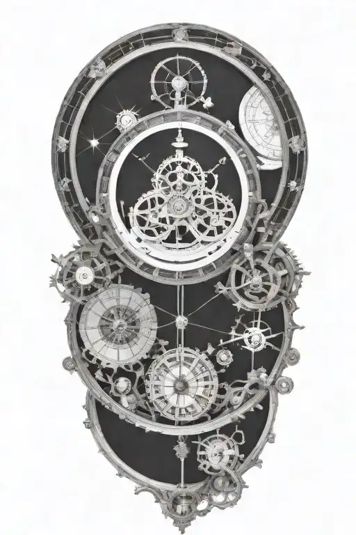 A Mechanical Clock With Intricate Astronomy