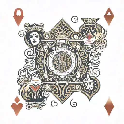 Queen Of Hearts And Queen Of Spades Playing Card