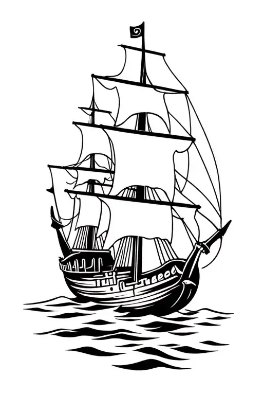 Viking Three Son Ship Sailing Boat