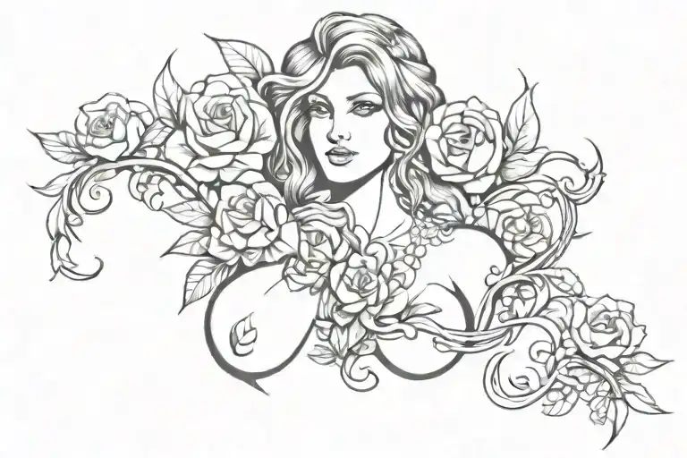 Tattoo For Under Breast For Women