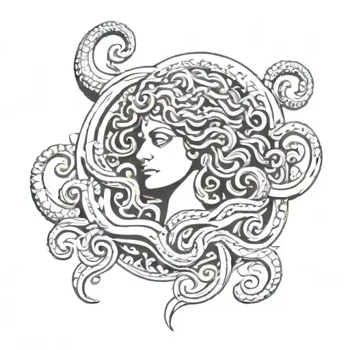 Medusa And Roma Gypsy Symbol