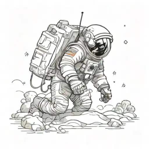 Astronaut Exploring
