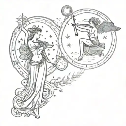 Conjunction Of The Zodiac Sign Virgo And Libra