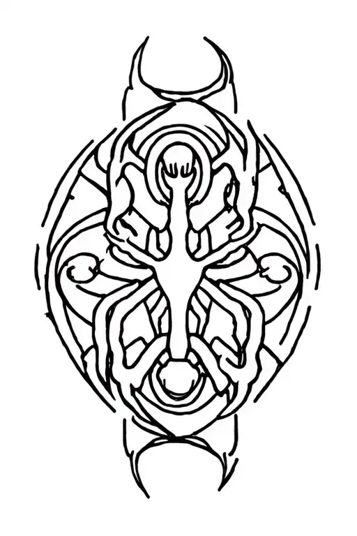 Pece And Lighting Cancer Zodiac Symbols