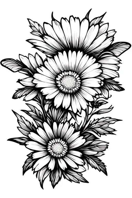 Moth Flying From An Aster Flower