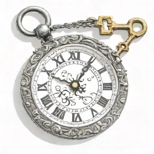 Rosary Clock Key Roman