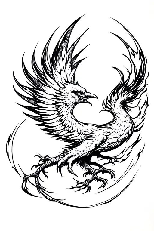 Phoenix In Fire Cyclone