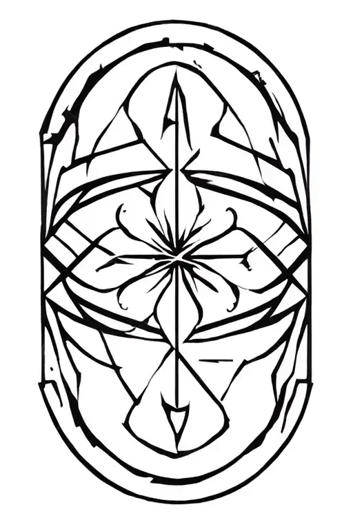 Nordic Runes Circle Geometric Design Incorporating