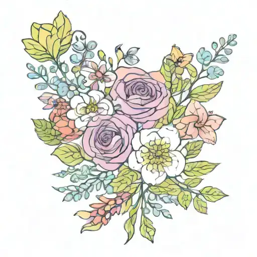 Rainbow Flowers Bouquets Flowers Symbolizing Friends