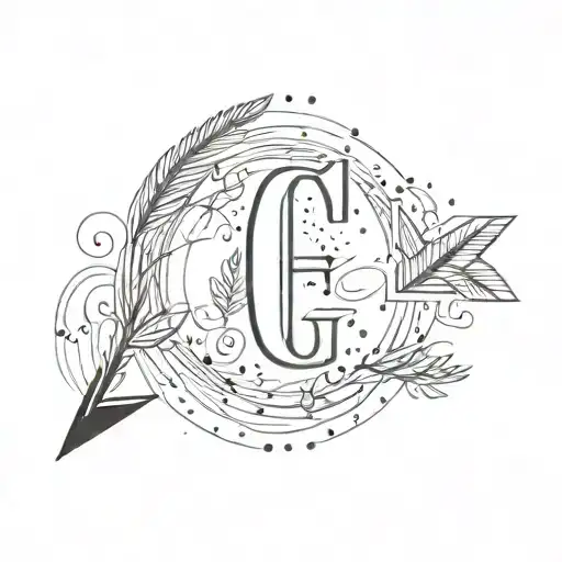 Letter G And Up Arrow