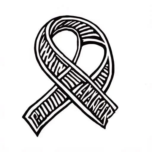 Fuck Cancer Ribbon