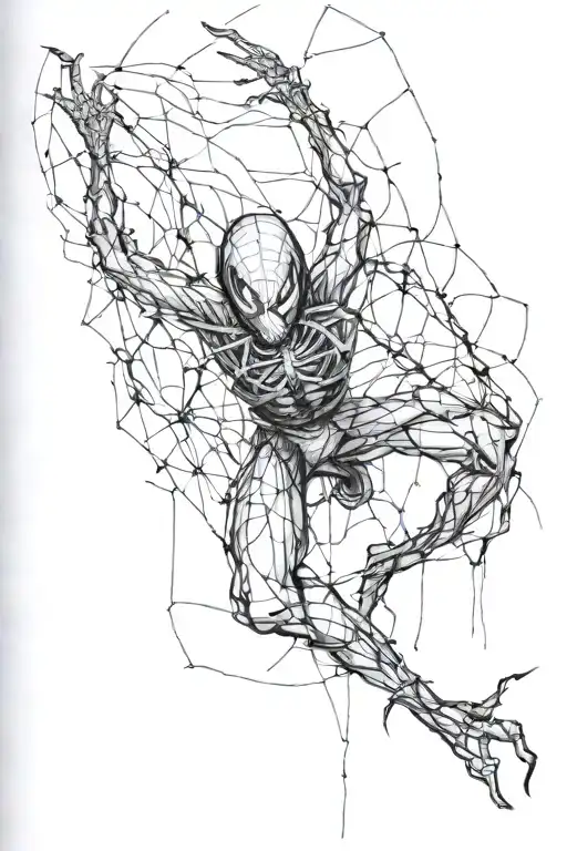 Spider Curse Mark Harsh Black Inks Like A Scar Cover
