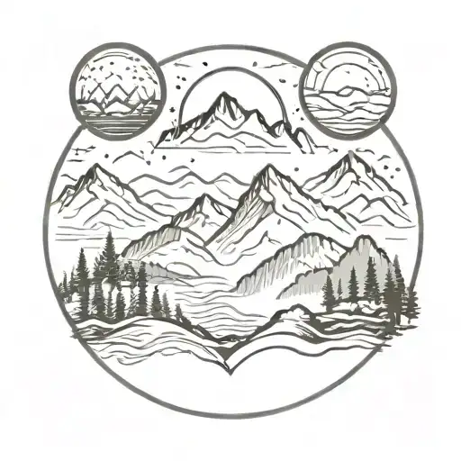 Mountains In Circle