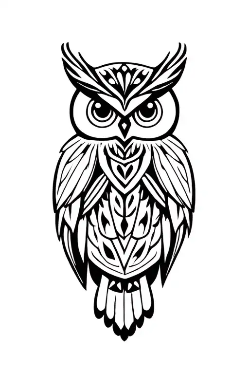 Native American Style Owl