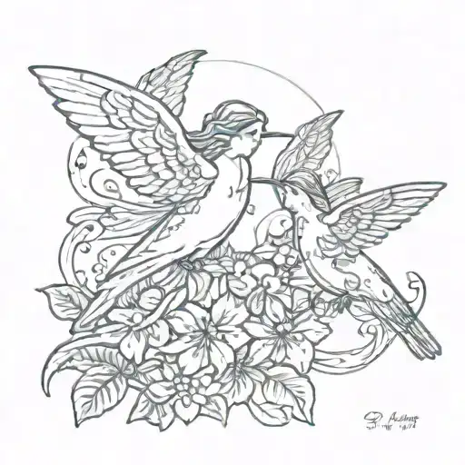 Angel And Hummingbird