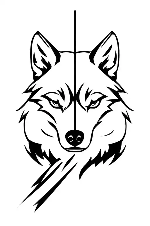 Wolf With Direction Representing A Different