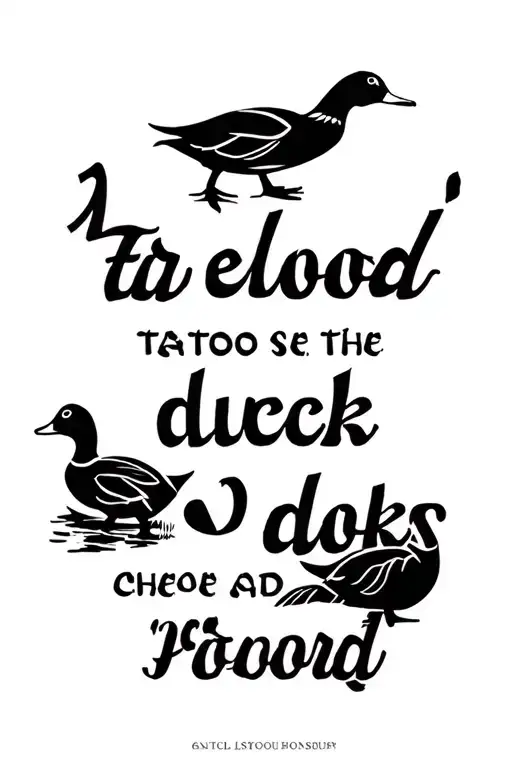 Ducks And Quote