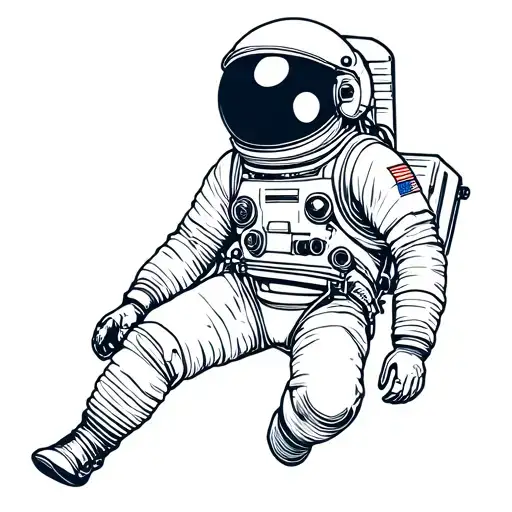 Astronaut Floating