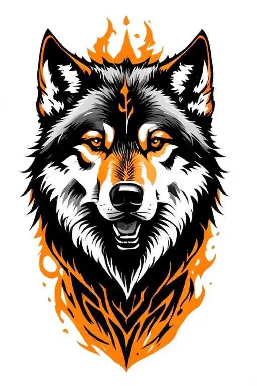 A Wolf And A Sign Of Patience And Treachery