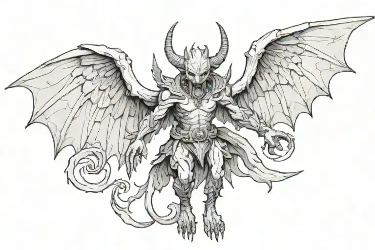 Demon Figure With Wings