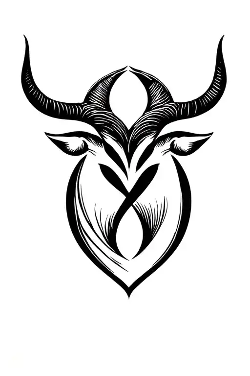Twins Taurus And Love Symbol