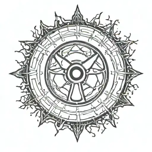 Phosphoresant Nuclear Glow In The Dark Radiation Symbol