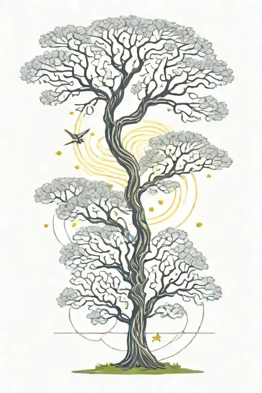 Universe Energy And Tree Growing