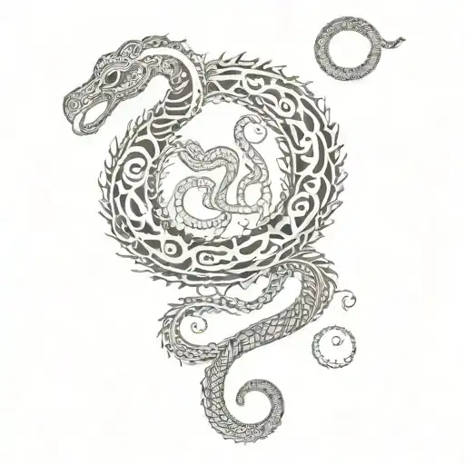 Snake A Scorpio Sign Formed Using Intricate Design