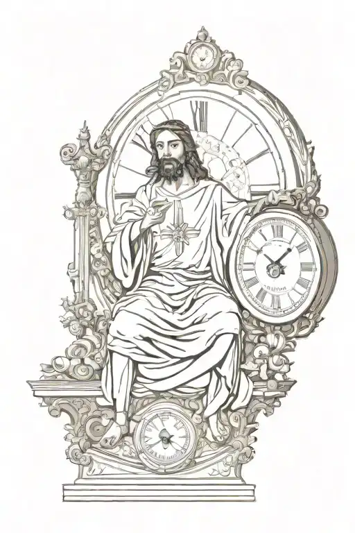 Clock With Jesus