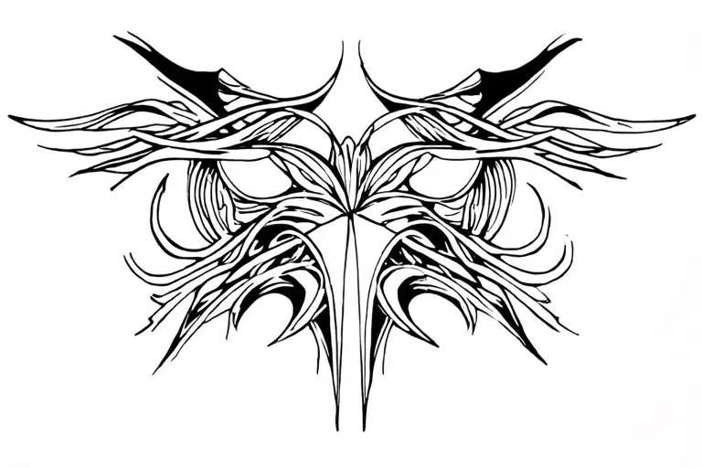 Biomorphic Tattoos In Fine Line Intricate Detail With Perfect Symmetry