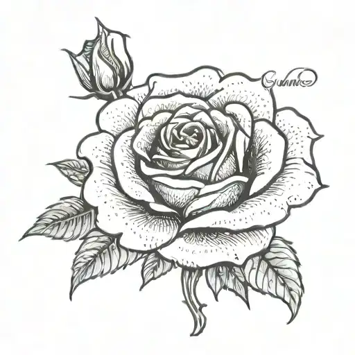 Rose With Daughters Names Incorporated