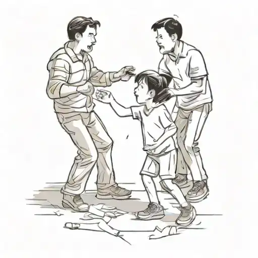 Parents Fight In Front Of Their Children