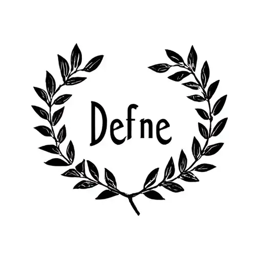 Defne Word Surrounded With Laurel