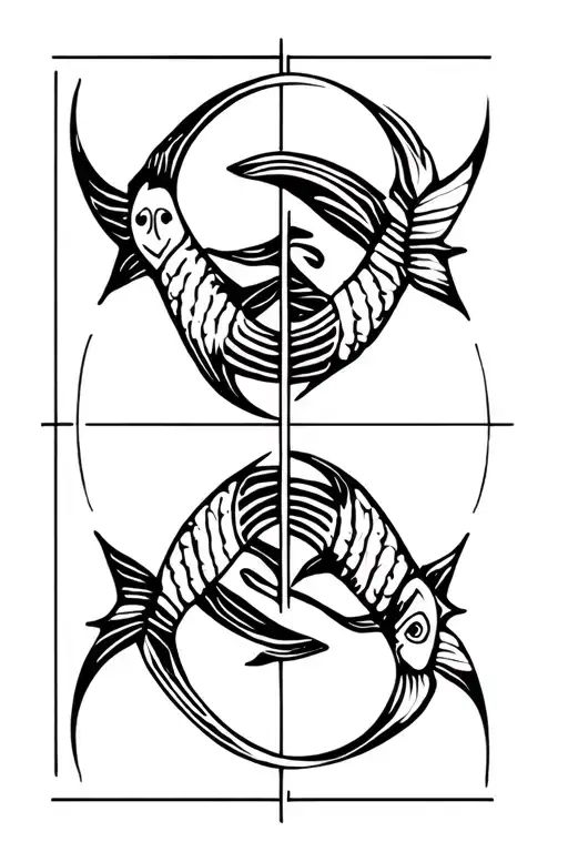 Pisces And Virgo Symbol Incorporated