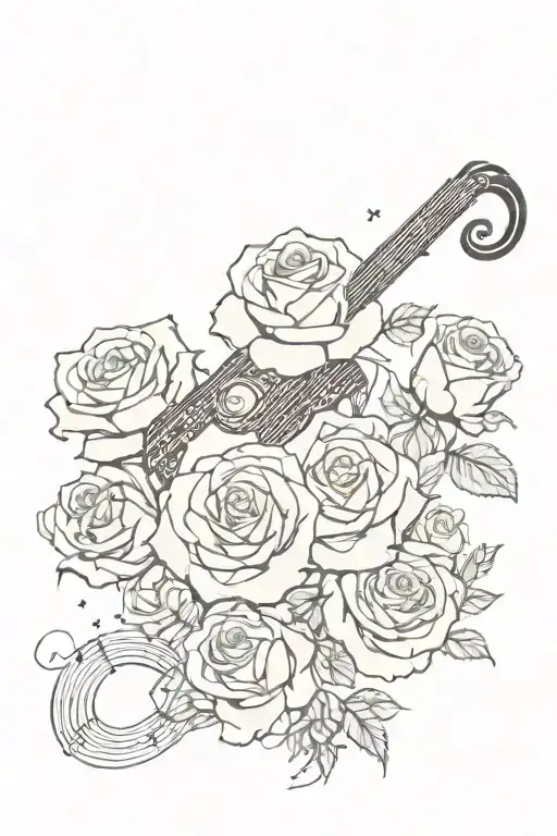 Roses And Clouds Surrounding Music