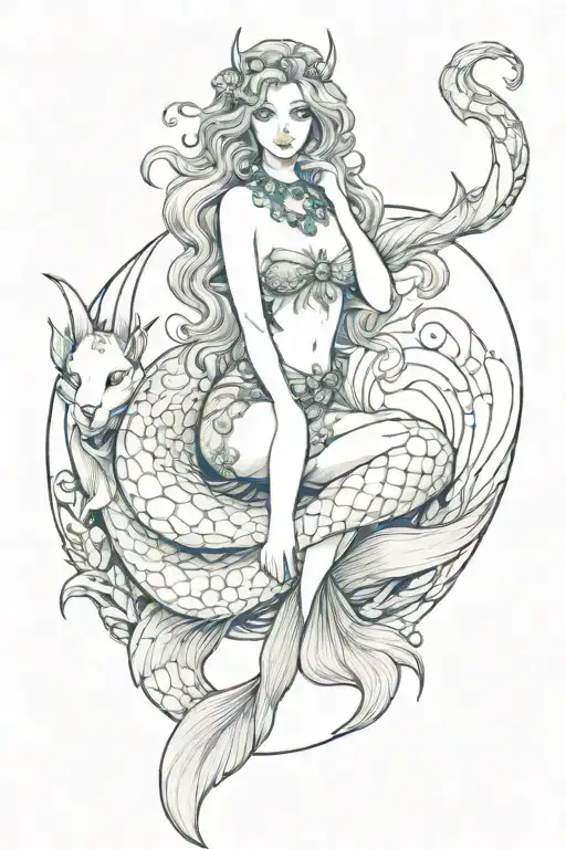 Capricorn Mermaid Sitting