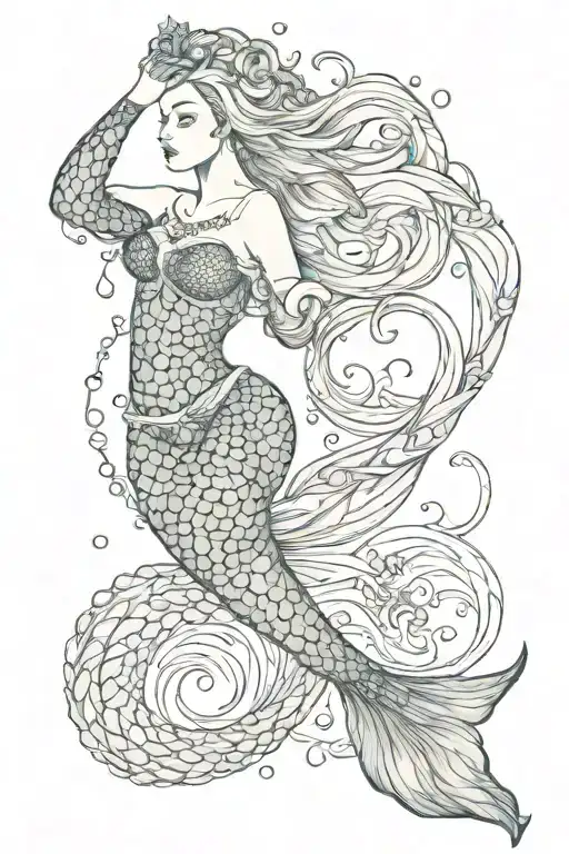 Capricorn Mermaid Tail