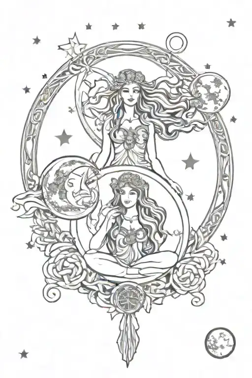 Triple Moon Goddess