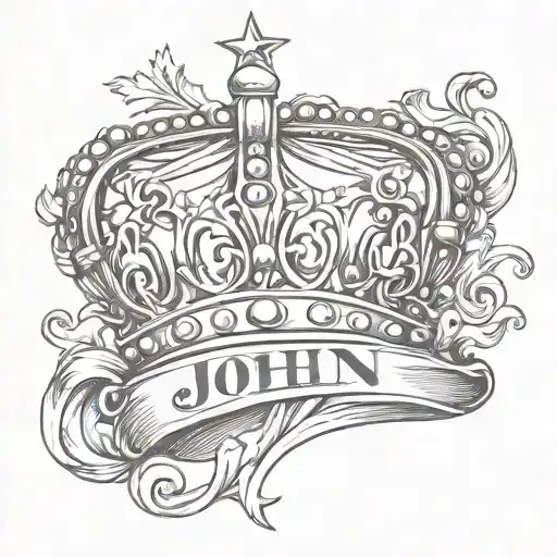 Crown With The Name John