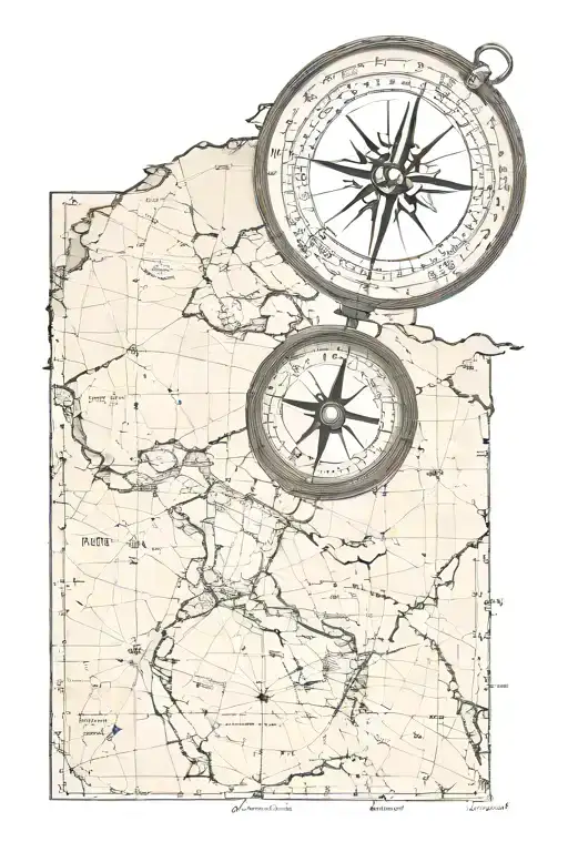 Compass And Map