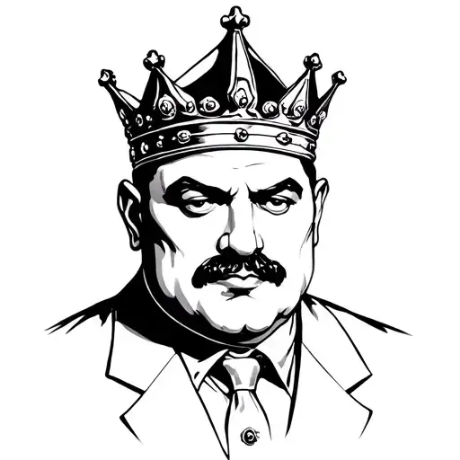 Mafia Boss Wearing A Crown