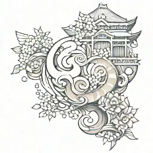 Incorporate A 3D Art Sculpture Into A Japanese-inspired Tattoo Design