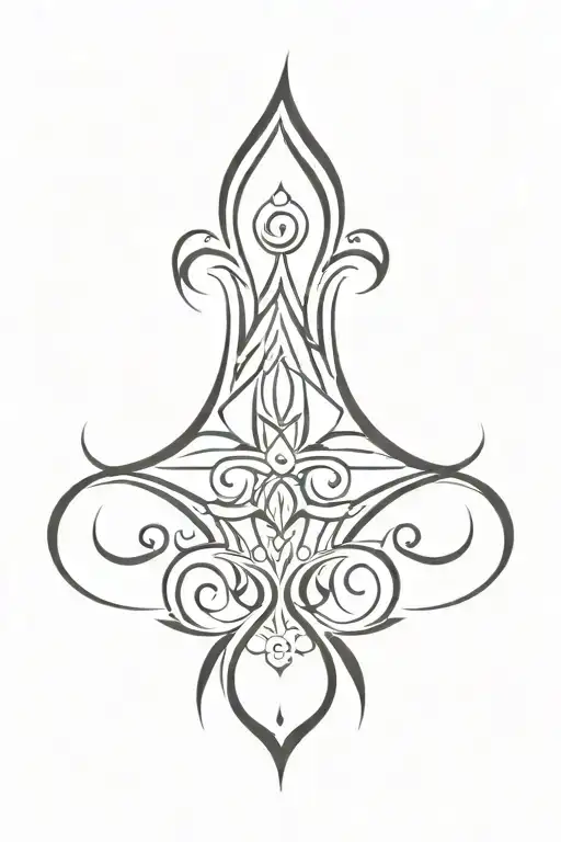 Borderless Tribal Tattoo Design
