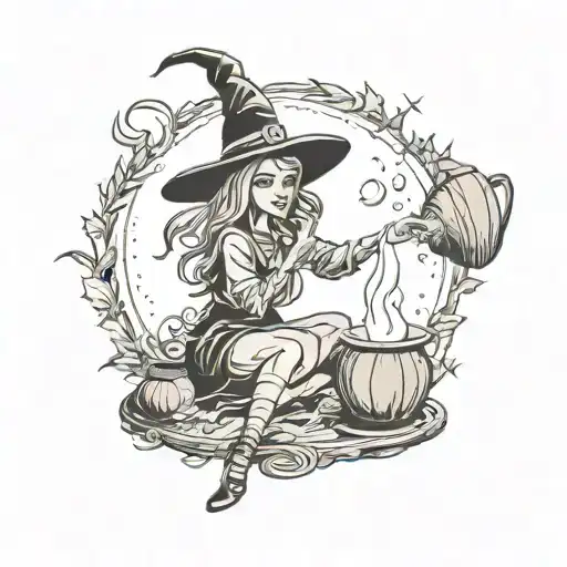 Witch Casting Spells