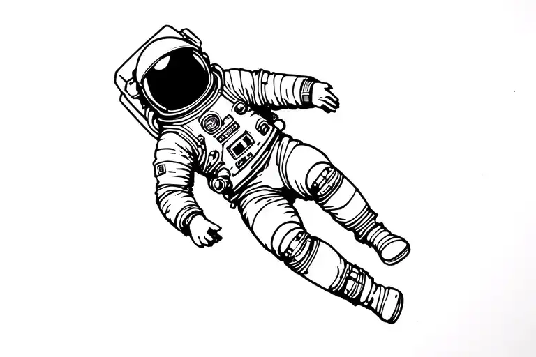 Astronaut Floating