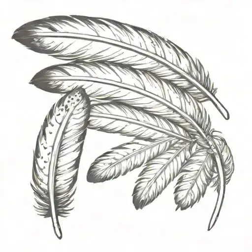 Three Eagle Feathers