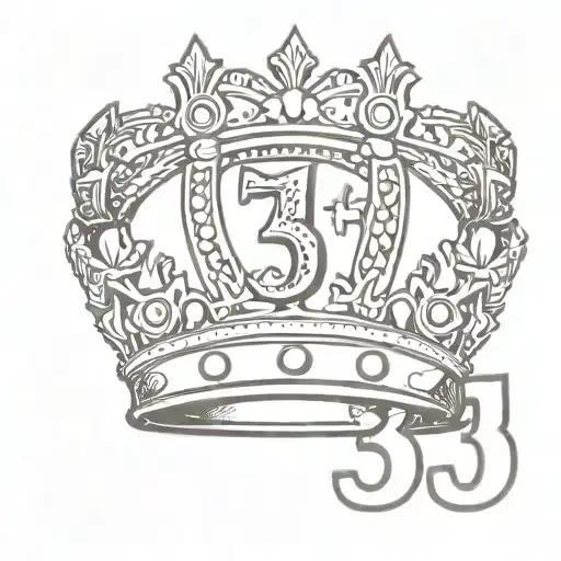 A Kings Crown With The Number 31