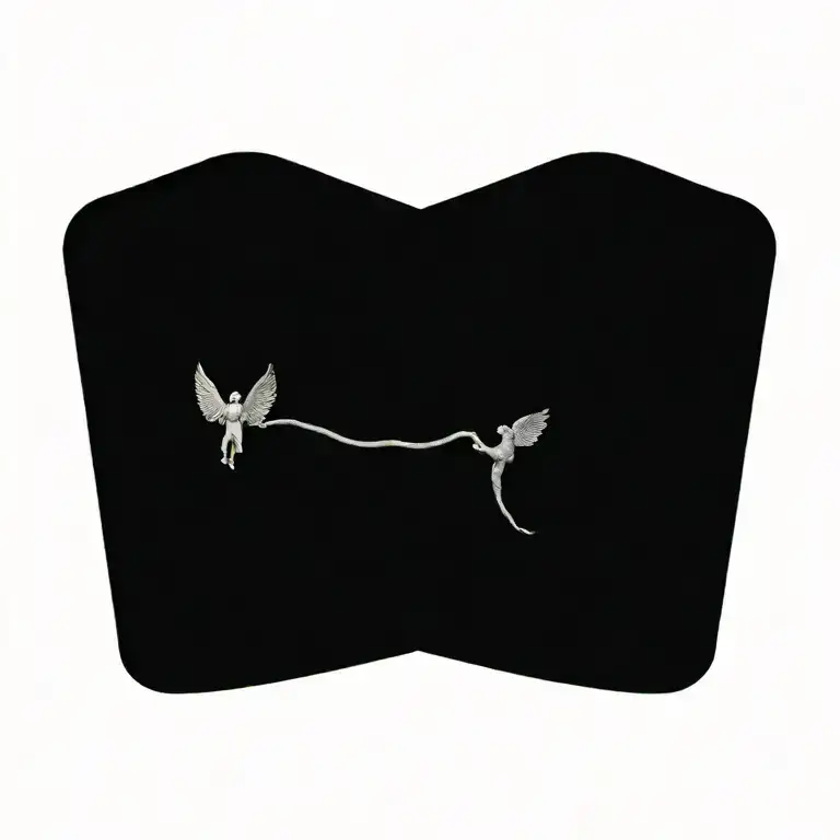 Arch Angel Michael Fighting The Serpent Coiled