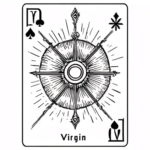 Virgin Brand In Tarot Card Design